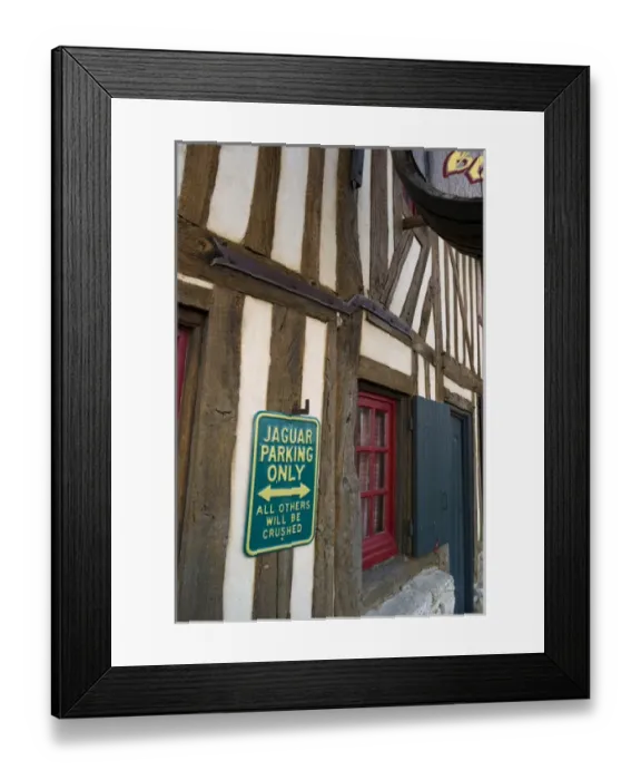 Framed Print : Parking sign, Pierrefitte en Auge, Calvados, Basse Normandy, France Framed Print : Parking sign, Pierrefitte en Auge, Calvados, Basse Normandy, France