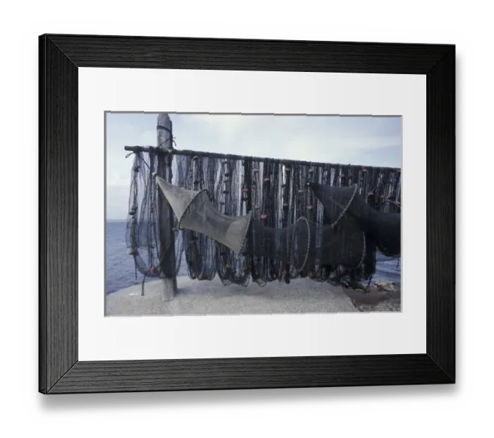 Framed Print : Europe, France, Sete. Fishing Nets Framed Print : Europe, France, Sete. Fishing Nets