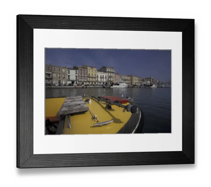 Framed Print : Europe, France, Sete. Main canal and waterfront Framed Print : Europe, France, Sete. Main canal and waterfront