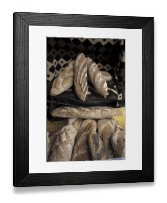 Framed Print : Europe, France, Aix En Provence. French Bread Framed Print : Europe, France, Aix En Provence. French Bread