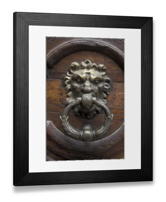 Framed Print : Europe, France, Aix en Provence. Decorative door knocker Framed Print : Europe, France, Aix en Provence. Decorative door knocker