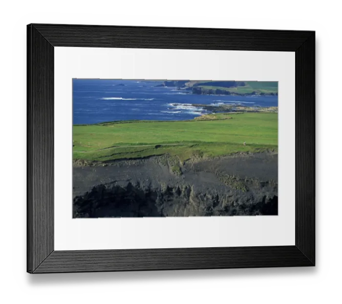 Framed Print : Europe, Ireland, Country Clare. Kilkee Coast