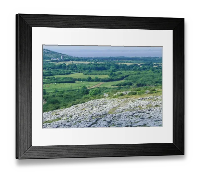 Framed Print : Europe, Ireland, County Clare. Ballyvaughan, The Burren Framed Print : Europe, Ireland, County Clare. Ballyvaughan, The Burren