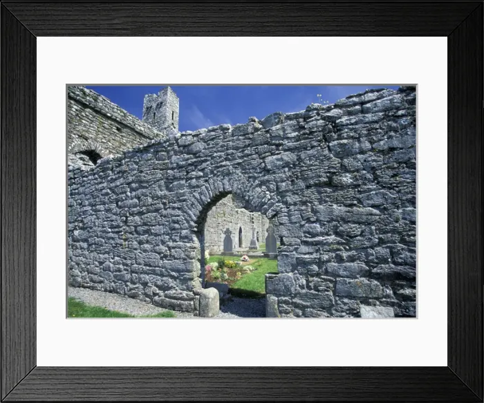 Framed Print : Europe, Ireland, County Clare. Corcomroe Abbey Framed Print : Europe, Ireland, County Clare. Corcomroe Abbey