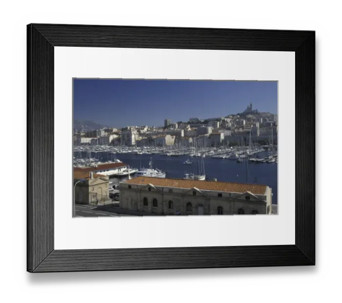 Framed Print : Europe, France, Marseille. View of Vieux Port Framed Print : Europe, France, Marseille. View of Vieux Port