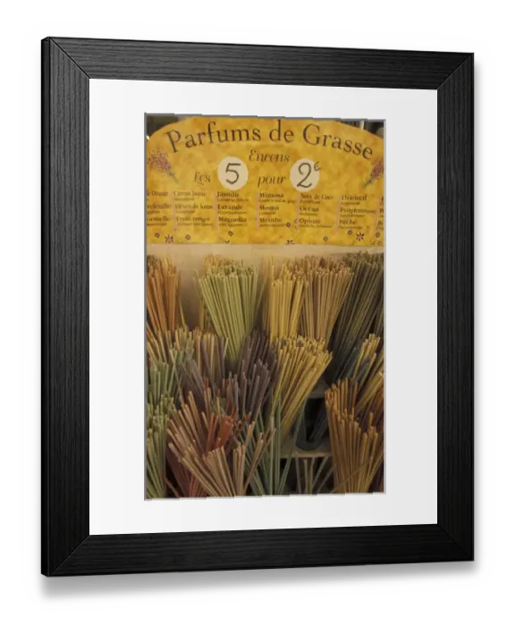 Framed Print : Europe, France, Cavallion. Incense Sticks Framed Print : Europe, France, Cavallion. Incense Sticks
