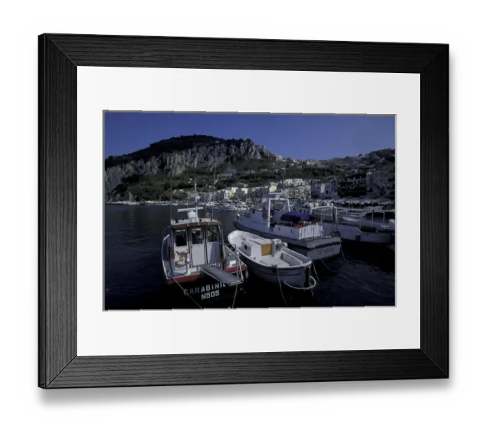 Framed Print : Europe, Italy, Capri. Capri Harbor Framed Print : Europe, Italy, Capri. Capri Harbor