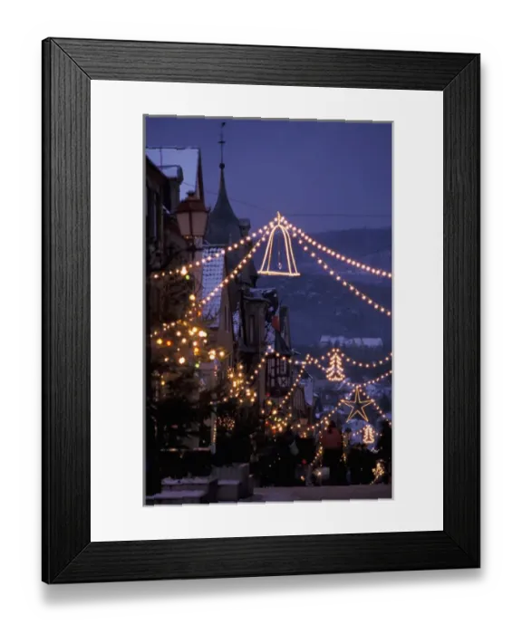 Framed Print : EU, France, Saverne. Christmas lights Framed Print : EU, France, Saverne. Christmas lights