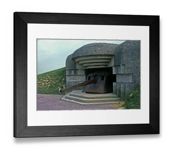 Framed Print : German Battery Gold Beach Framed Print : German Battery Gold Beach
