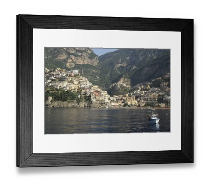 Framed Print : Europe, Italy, Amalfi Coast, Bay of Salerno, Positano Framed Print : Europe, Italy, Amalfi Coast, Bay of Salerno, Positano