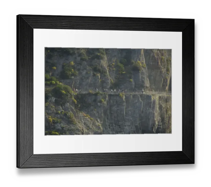 Framed Print : Europe, Italy, Liguria region, Cinque Terre. Challanging hiking trail that connects Framed Print : Europe, Italy, Liguria region, Cinque Terre. Challanging hiking trail that connects