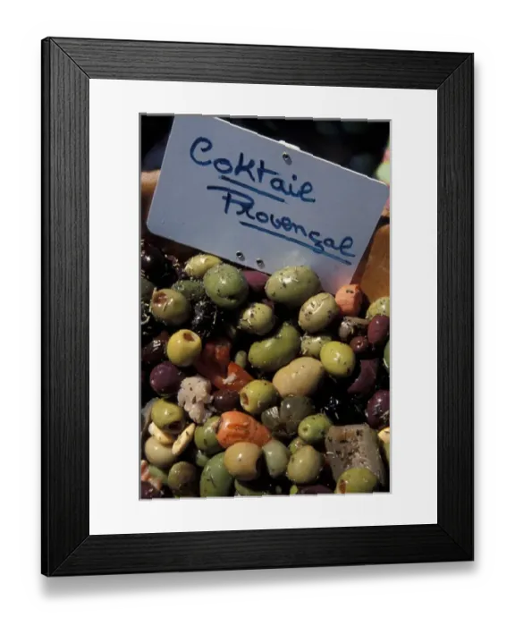 Framed Print : Europe, France, Marseilles, olive selection Framed Print : Europe, France, Marseilles, olive selection