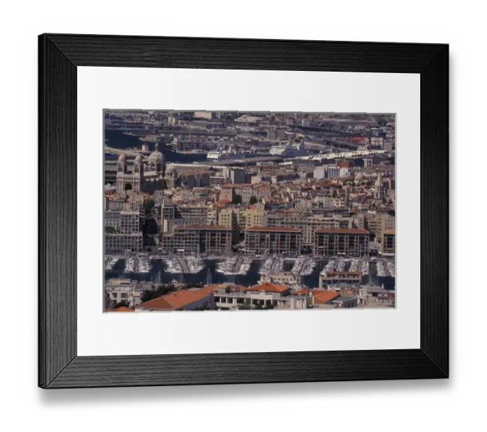 Framed Print : Europe, France, Marseilles, Old Port