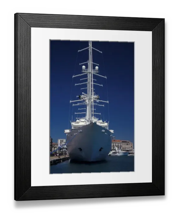Framed Print : Europe, France, Sete, Wind Surf in port Framed Print : Europe, France, Sete, Wind Surf in port