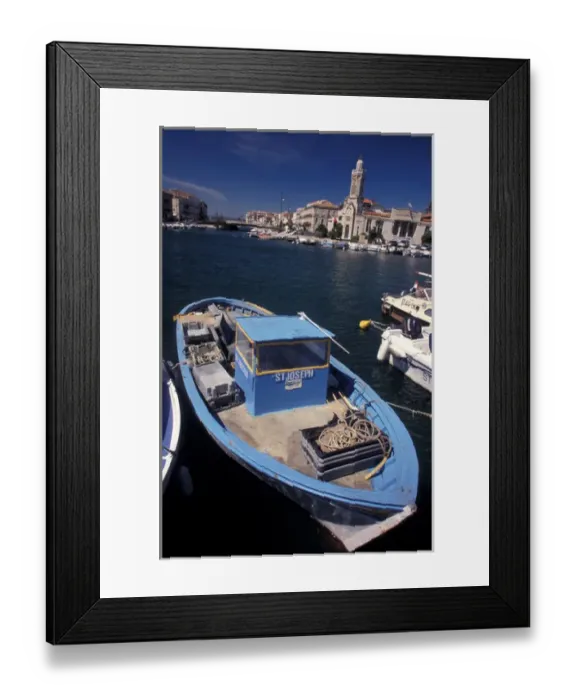 Framed Print : Europe, France, Sete, fishing boats and canals Framed Print : Europe, France, Sete, fishing boats and canals