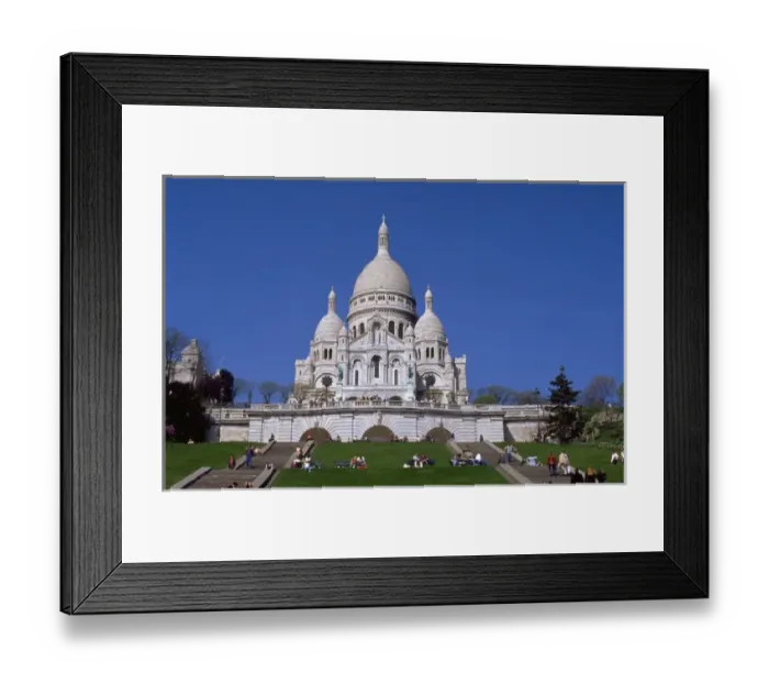 Framed Print : 03. France, Paris. Sacre Cour (Sacred Heart). Cathedral