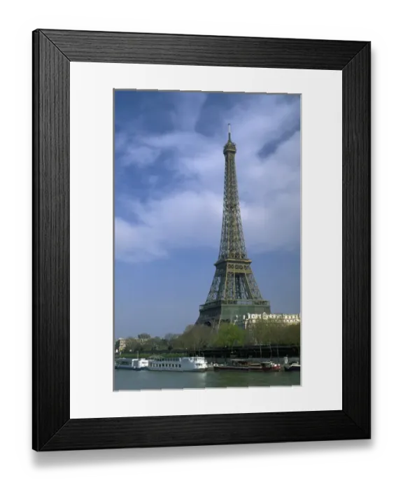 Framed Print : 03. France, Paris. Eiffel Tower and River Seine Framed Print : 03. France, Paris. Eiffel Tower and River Seine