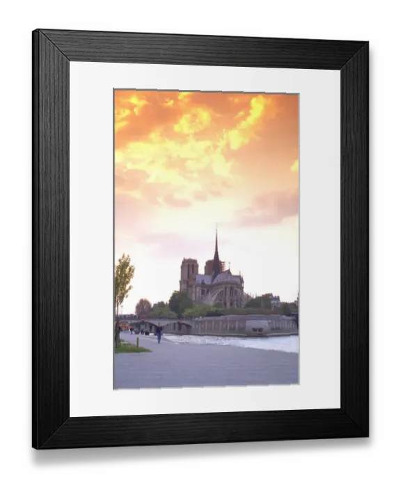 Framed Print : 03. France, Paris. Notre Dame cathedral
