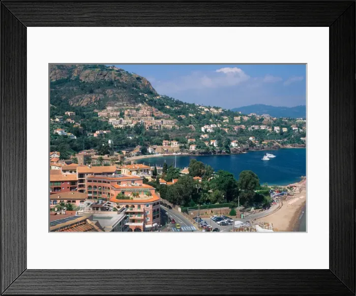Framed Print : The French Riviera west of Nice, France. french, france, francaise, francais Framed Print : The French Riviera west of Nice, France. french, france, francaise, francais