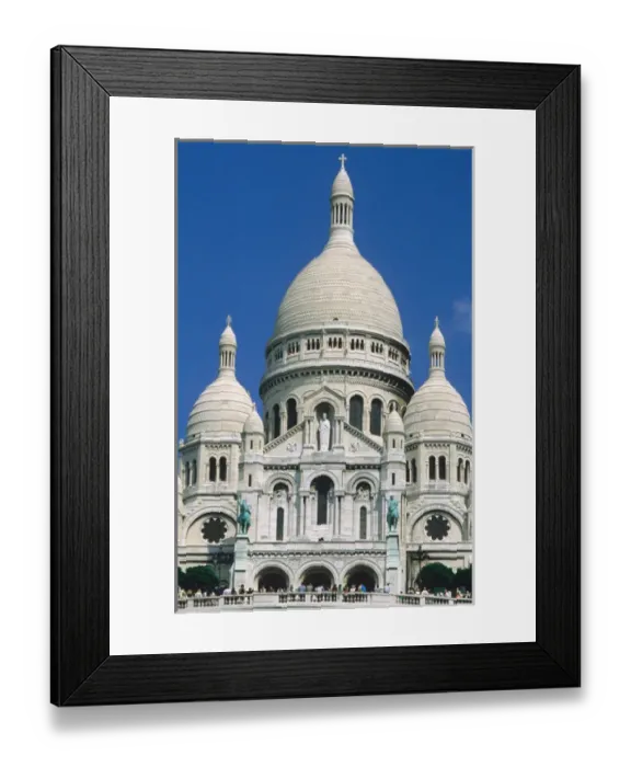 Framed Print : Church of the Sacre Coeur (Sacred Heart) in Paris, France. french, france
