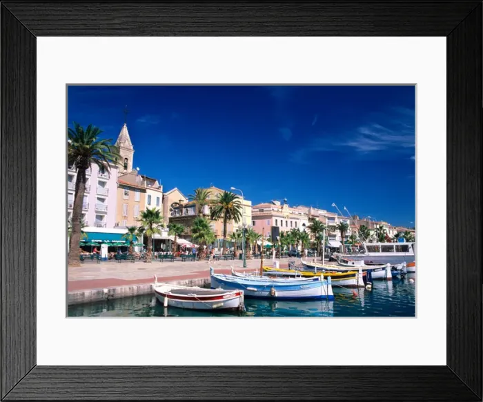 Framed Print : Sanary Sur Mer, France. french, france, francaise, francais, europe, european