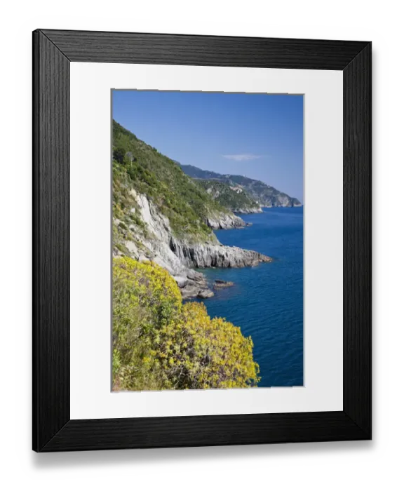 Framed Print : Europe, Italy, Liguria region, Cinque Terre. The coastline of the Cinque Terre as Framed Print : Europe, Italy, Liguria region, Cinque Terre. The coastline of the Cinque Terre as