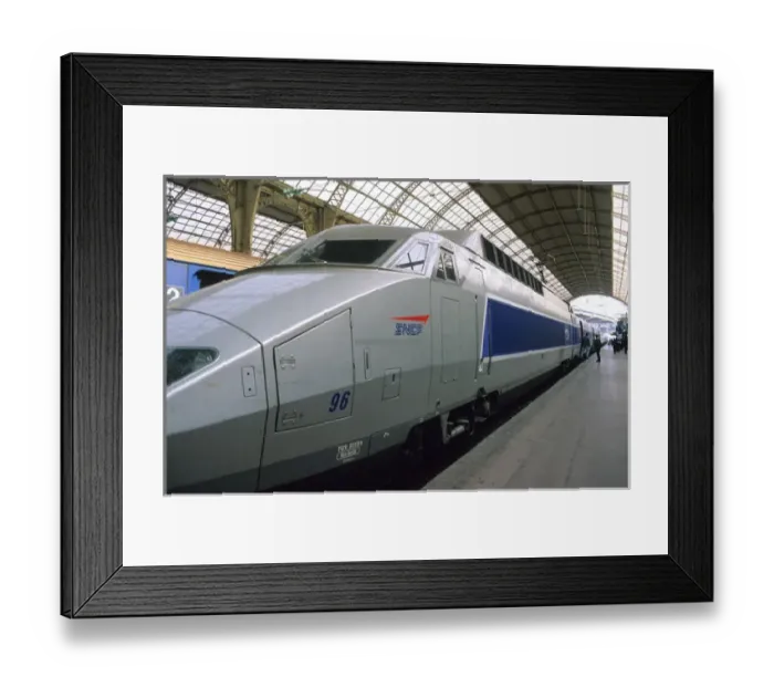 Framed Print : TGV train in France. french, france, francaise, francais, europe, european Framed Print : TGV train in France. french, france, francaise, francais, europe, european
