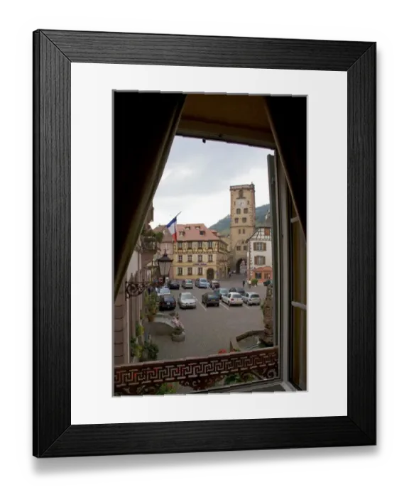 Framed Print : The village of Ribeauville, Eastern France. france, french, europe, european Framed Print : The village of Ribeauville, Eastern France. france, french, europe, european