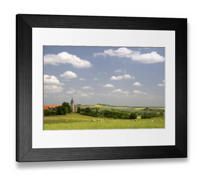 Framed Print : French countryside near Morhange, France. france, french, europe, european