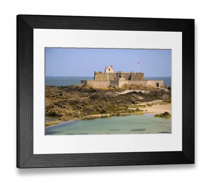 Framed Print : Fort du Petit Be at the Bastille of Brittany at Saint-Malo in Brittany Framed Print : Fort du Petit Be at the Bastille of Brittany at Saint-Malo in Brittany