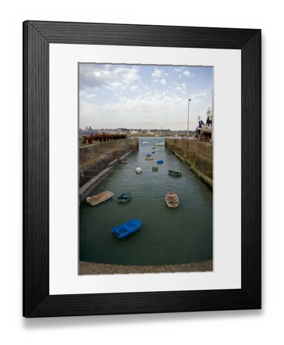 Framed Print : High tide at The Harbor of Granville, a coastal commune in the department of Manche Framed Print : High tide at The Harbor of Granville, a coastal commune in the department of Manche