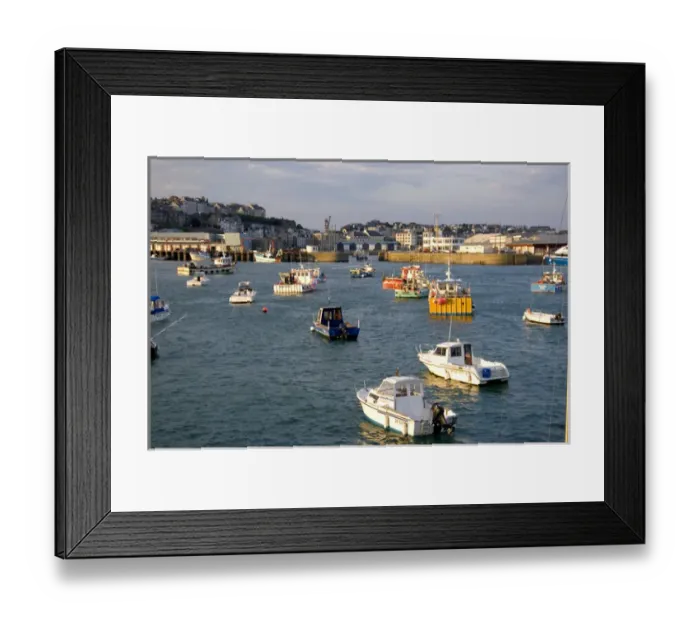 Framed Print : The harbor and coastal commune of Granville in the department of Manche, France
