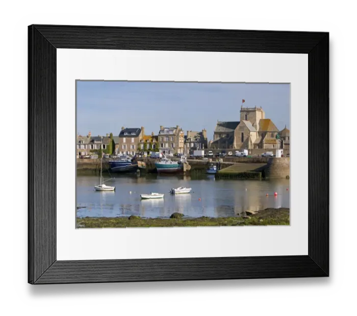 Framed Print : The harbor at the village of Barfleur in the region of Basse-Normandie, France Framed Print : The harbor at the village of Barfleur in the region of Basse-Normandie, France