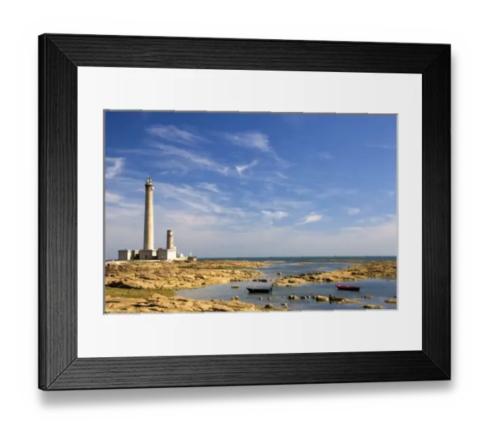 Framed Print : The Gatteville Lighthouse at Gatteville-le-Phare in the region of Basse-Normandie, France