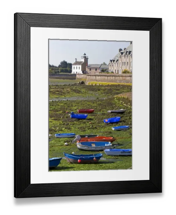 Framed Print : Low tide in the harbor at the village of Barfleur in the region of Basse-Normandie Framed Print : Low tide in the harbor at the village of Barfleur in the region of Basse-Normandie
