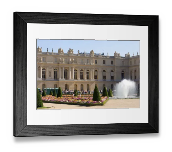 Framed Print : Formal gardens of The Palace of Versailles at Versailles in the department of Yvelines Framed Print : Formal gardens of The Palace of Versailles at Versailles in the department of Yvelines