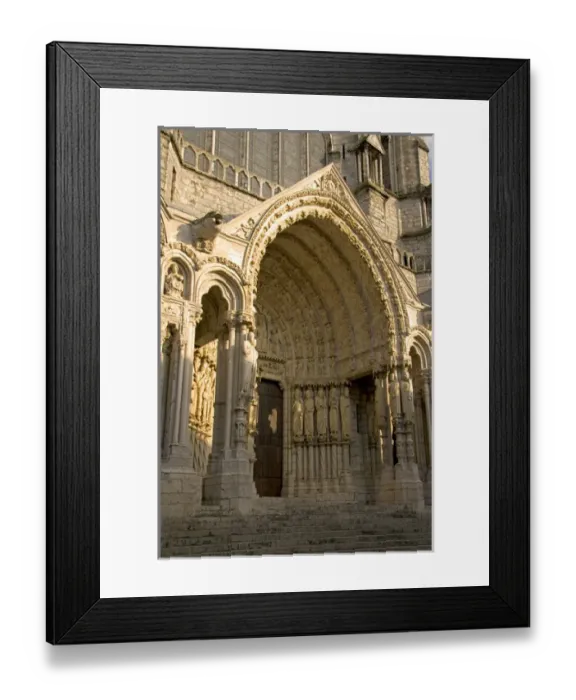 Framed Print : Detail on The Cathedral of Our Lady of Chartres at Chartres in the region of Centre Framed Print : Detail on The Cathedral of Our Lady of Chartres at Chartres in the region of Centre
