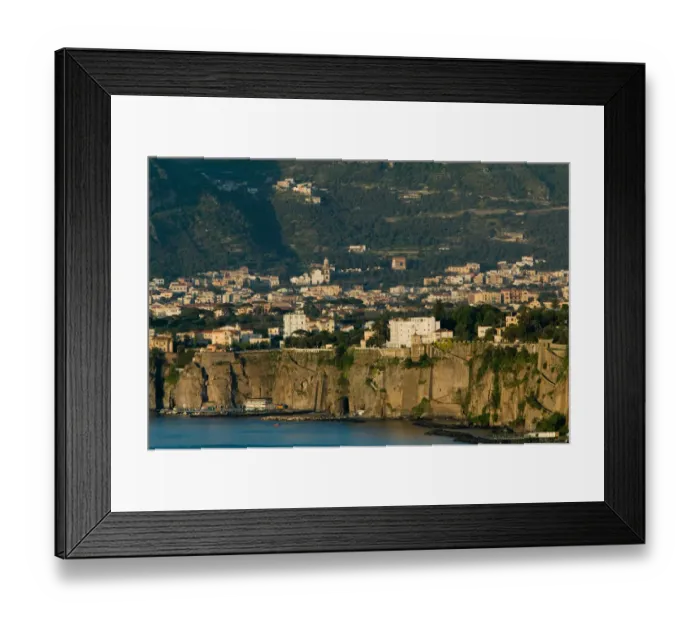 Framed Print : ITALY-Campania-(Sorrento Peninsula)-SORRENTO: Sunset View of Marina Grande Area Framed Print : ITALY-Campania-(Sorrento Peninsula)-SORRENTO: Sunset View of Marina Grande Area
