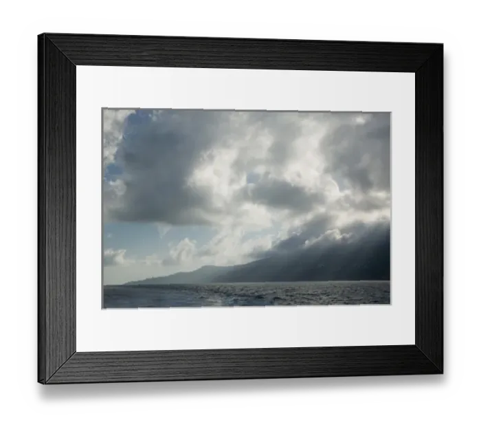 Framed Print : ITALY-Campania-(Sorrento Peninsula)-SORRENTO: Morning View of The Sorrento Peninsula