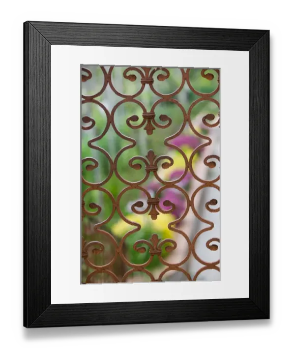 Framed Print : ITALY-Campania-(Bay of Naples)-CAPRI: Garden Detail  /  Via Tiberio