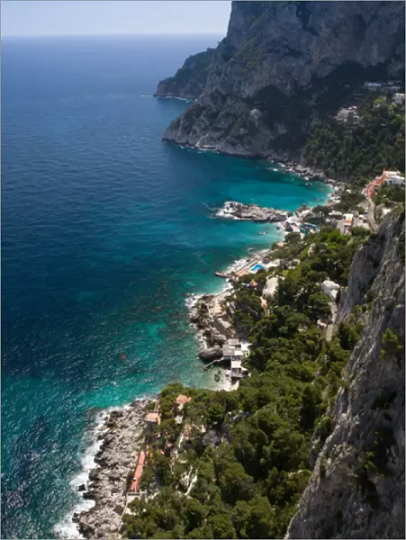 ITALY-Campania-(Bay of Naples)-CAPRI: View of Marina Piccola