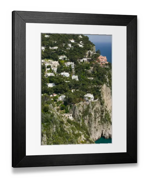 Framed Print : ITALY-Campania-(Bay of Naples)-CAPRI: View of CAPRI from Belvedere Cannone Framed Print : ITALY-Campania-(Bay of Naples)-CAPRI: View of CAPRI from Belvedere Cannone
