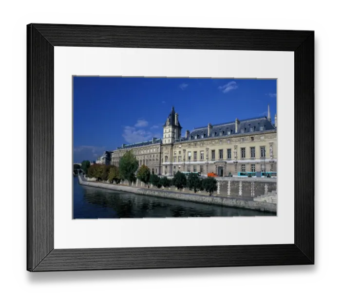 Framed Print : Europe, France, Paris. Palais de Justice from Pont St. Michel Framed Print : Europe, France, Paris. Palais de Justice from Pont St. Michel