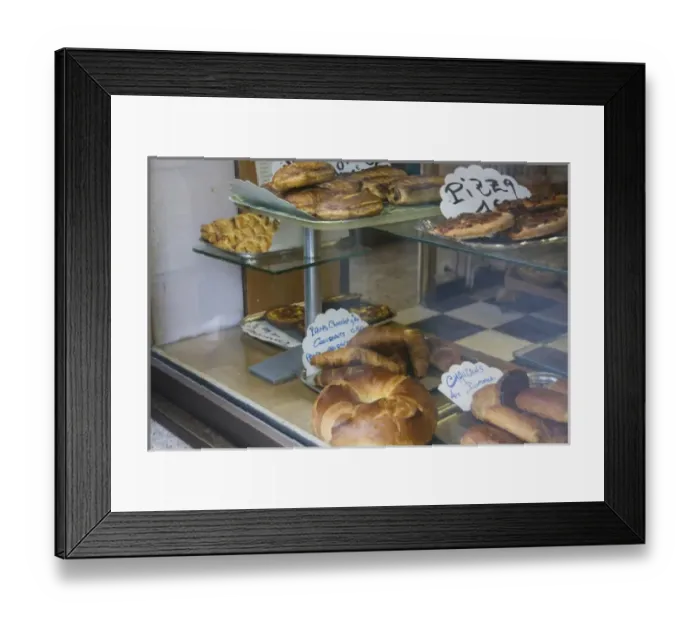 Framed Print : FRANCE, Aubrac Region. Patisserie in Aubrac, France Framed Print : FRANCE, Aubrac Region. Patisserie in Aubrac, France