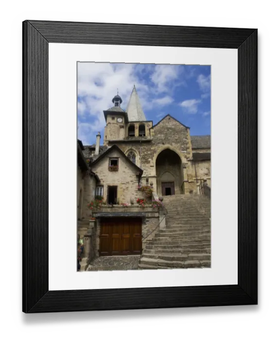 Framed Print : FRANCE, Midi-Pyrenees, Aveyron Department, Espalion. Medieval church in Espalion Framed Print : FRANCE, Midi-Pyrenees, Aveyron Department, Espalion. Medieval church in Espalion