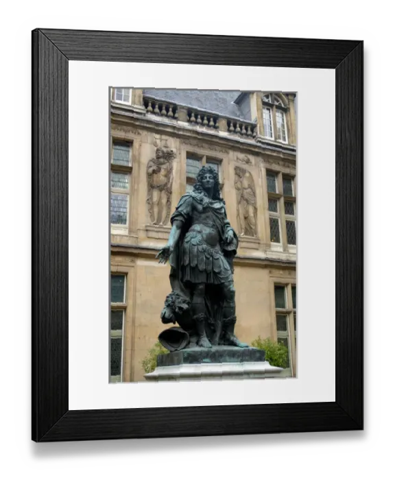 Framed Print : 03. France, Paris, statue of Louis XIV in Musee Carnavalet courtyard Framed Print : 03. France, Paris, statue of Louis XIV in Musee Carnavalet courtyard