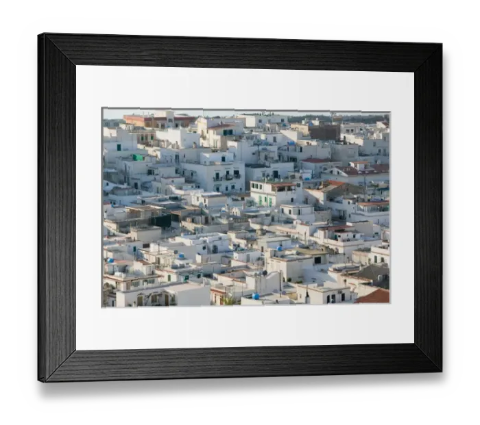 Framed Print : Italy, Puglia, Promontorio del Gargano, Vieste, Overview of Old Town Framed Print : Italy, Puglia, Promontorio del Gargano, Vieste, Overview of Old Town