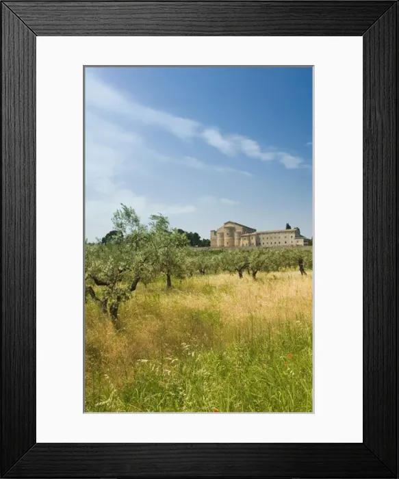 Framed Print : Italy, Abruzzo, San Giovanni in Venere, San Giovanni in Venere Abbey (8th c