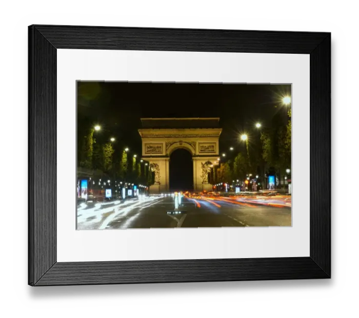 Framed Print : 03. France, Paris, Arc de Triomphe at night Framed Print : 03. France, Paris, Arc de Triomphe at night