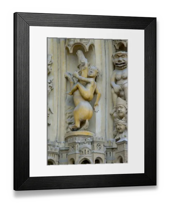Framed Print : 03. France, Paris, sculptures on facade of Notre-Dame Framed Print : 03. France, Paris, sculptures on facade of Notre-Dame